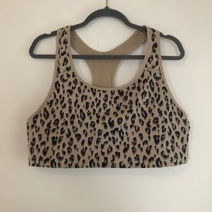 Old Navy Leopard print Sports Bra
